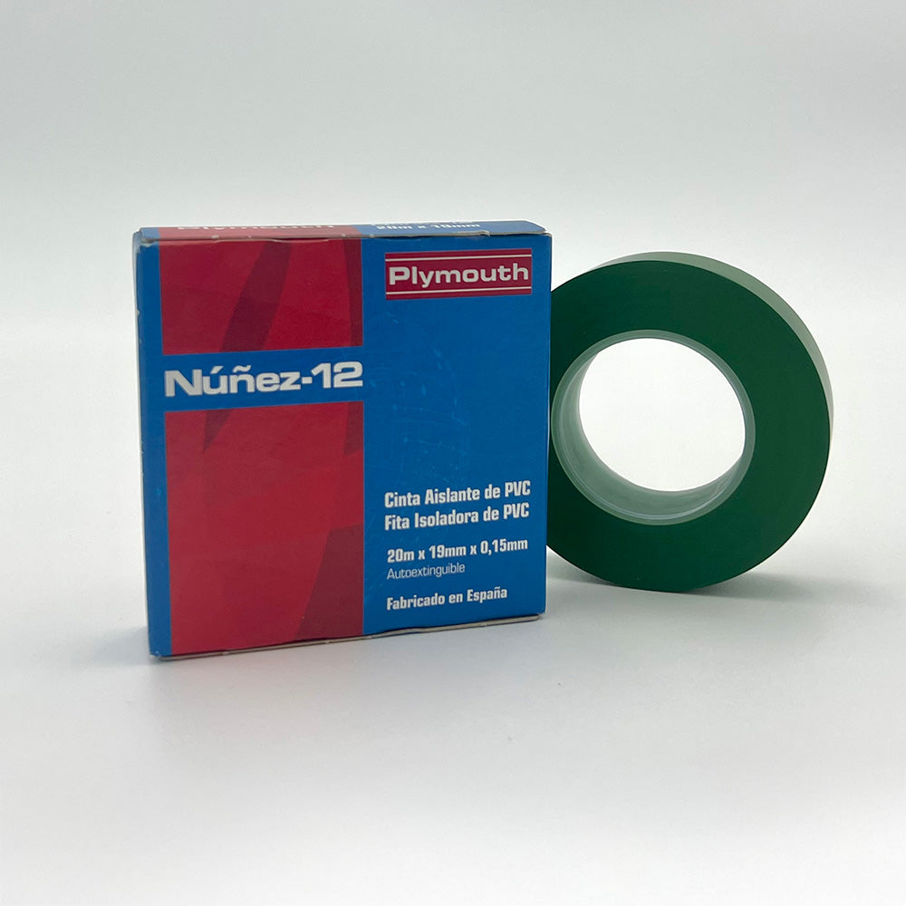 Fita isolante pvc verde de alta adesão 20 m x 19 mm x 0,15 mm_0