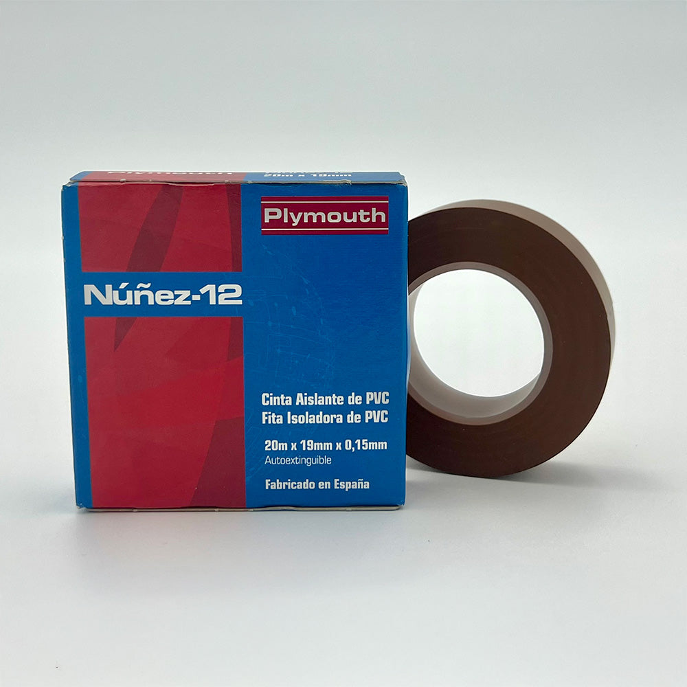 Fita isolante pvc marrom alta adesão 20 m x 19 mm x 0,15 mm_0