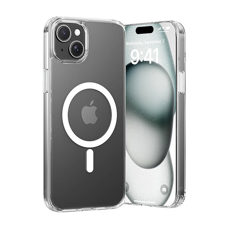Funda Dura con Magsafe Vention KUCT0-20/ Compatible con iPhone 15 Plus/ Transparente_2