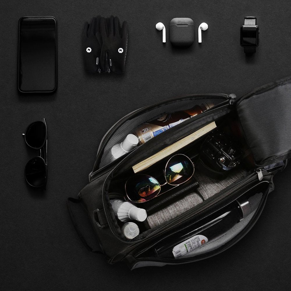 Wozinsky Bike Pannier Bag with Shoulder Strap 13L Black (WBB1BK)_9