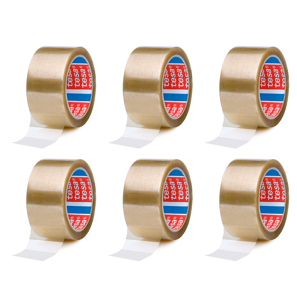 Fita de embalagem transparente 50 mm x 66 m, 6 uds_0