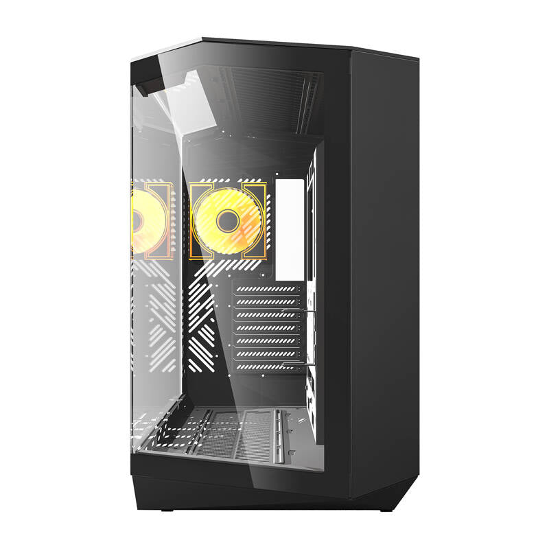 Darkflash DY470 computer case (black) + 4 fans_3