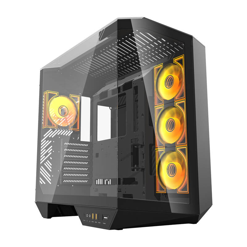 Darkflash DY470 computer case (black) + 4 fans_0