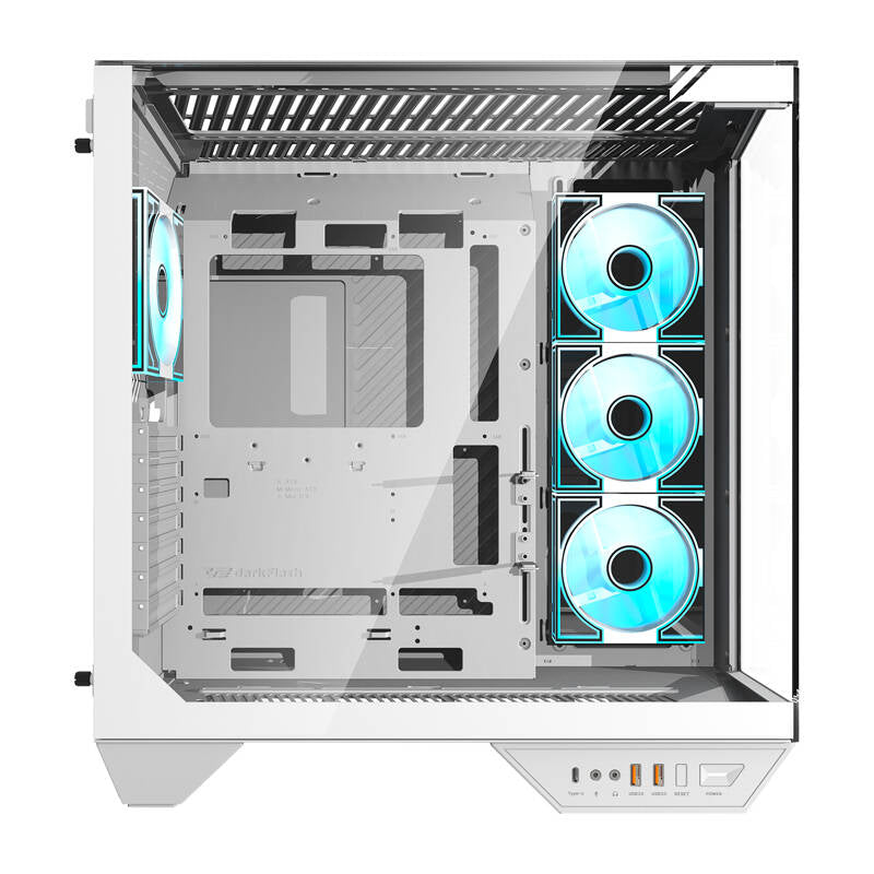 Darkflash DY470 computer case (white) + 4 fans_1