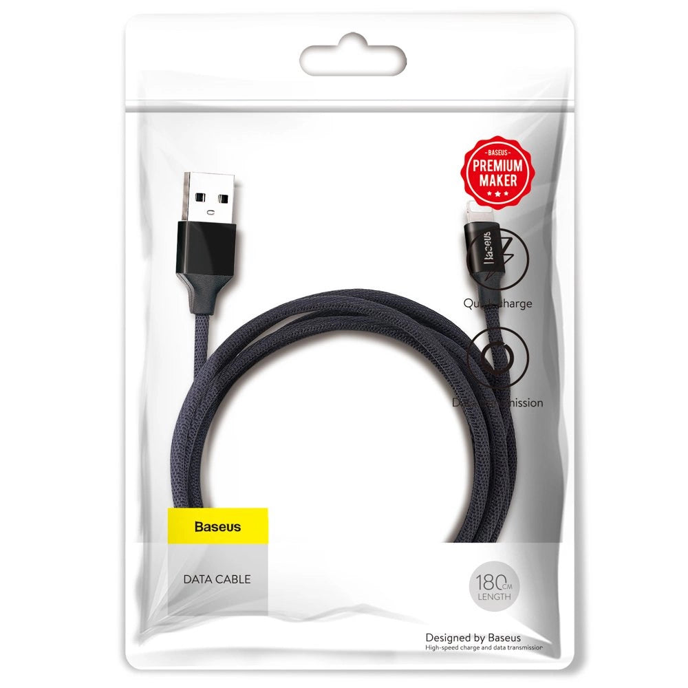 Baseus Yiven fabric braided cable USB / Lightning 1.8M black (CALYW-A01)_15
