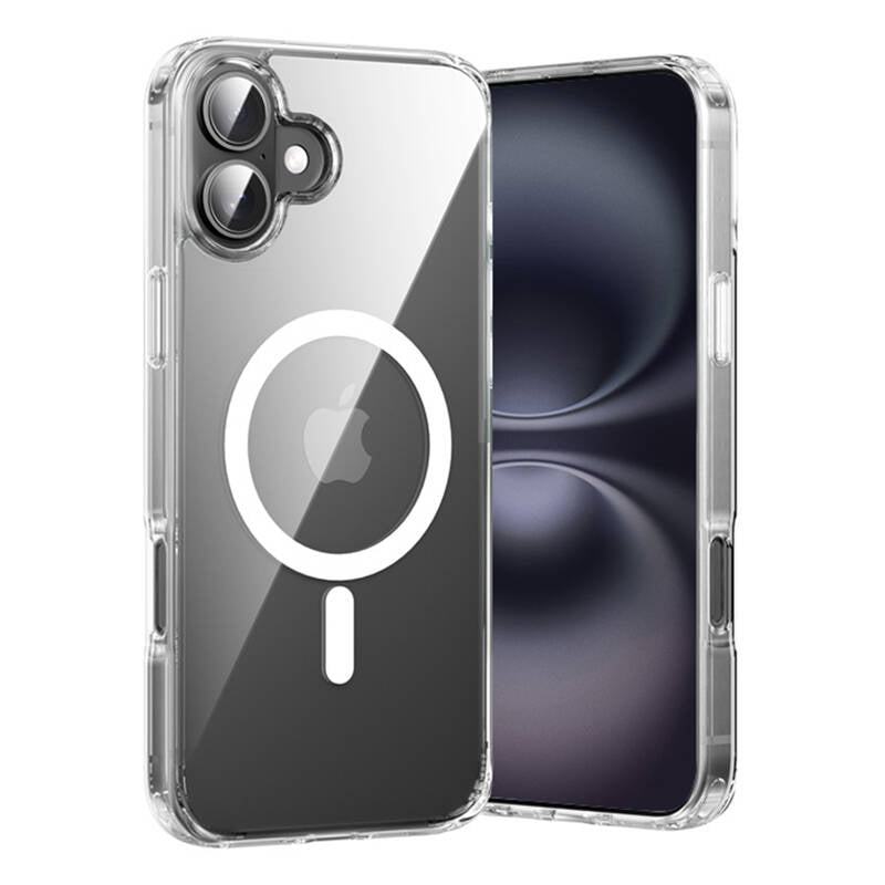 Funda Dura con Magsafe Vention KUGT0-20/ Compatible con iPhone 16 Plus/ Transparente_1