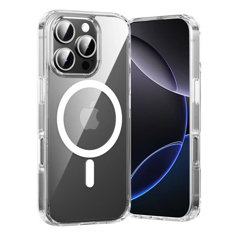 Funda Dura con Magsafe Vention KUGT0-30/ Compatible con iPhone 16 Pro/ Transparente_1
