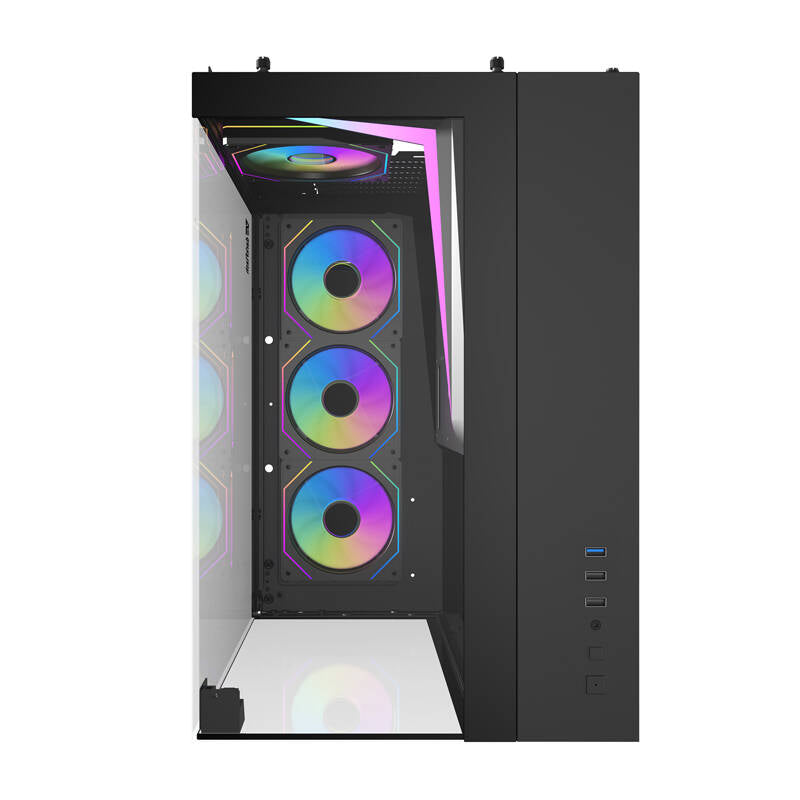 Darkflash TH285 computer case (black) + 4 fans_3