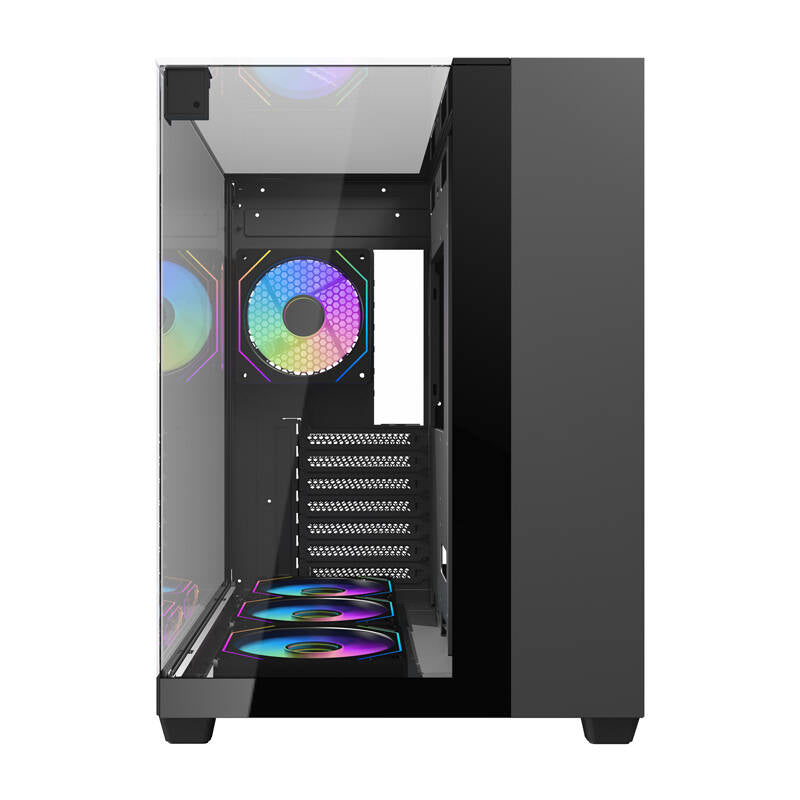 Darkflash TH285 computer case (black) + 4 fans_1