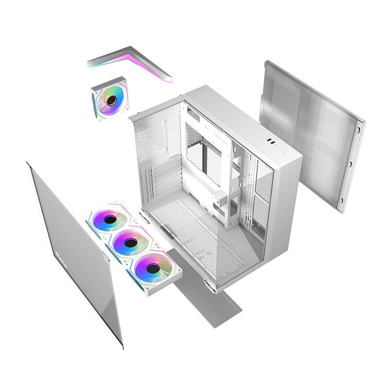 Darkflash TH285 computer case 4 fans (white)_6