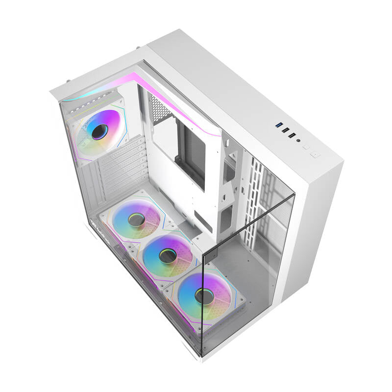Darkflash TH285 computer case 4 fans (white)_5