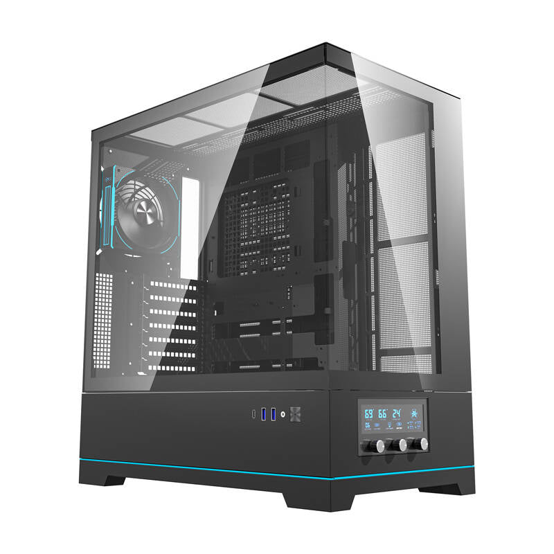 Darkflash DY451 PRO computer case (black) + 1 fan_0
