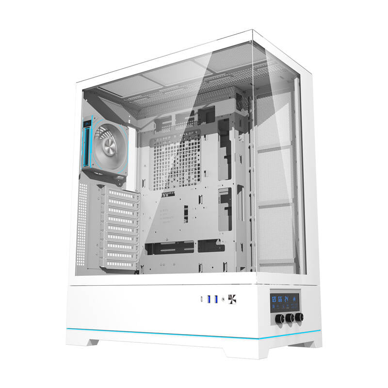 Darkflash DY451L PRO computer case (white) + 1 fan_1