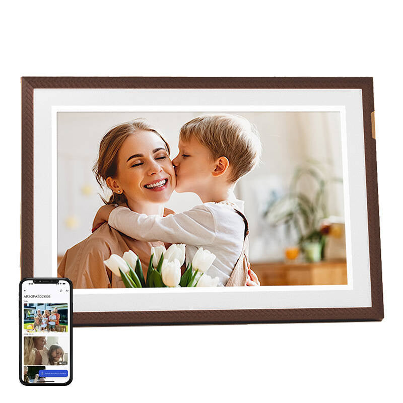 Arzopa D10 10.1" digital frame (dark brown)_0