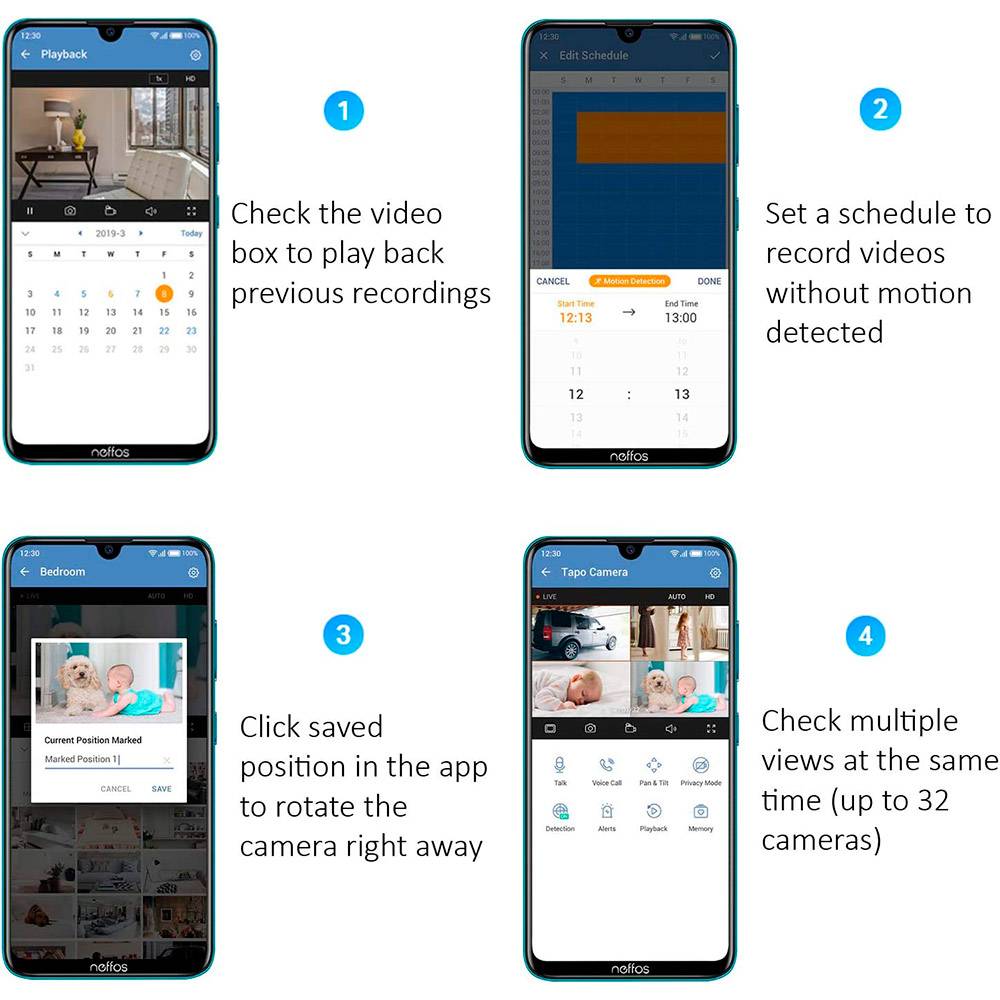 TAPO TC70 Câmera de Segurança Wi-Fi Pan/Tilt - Preto