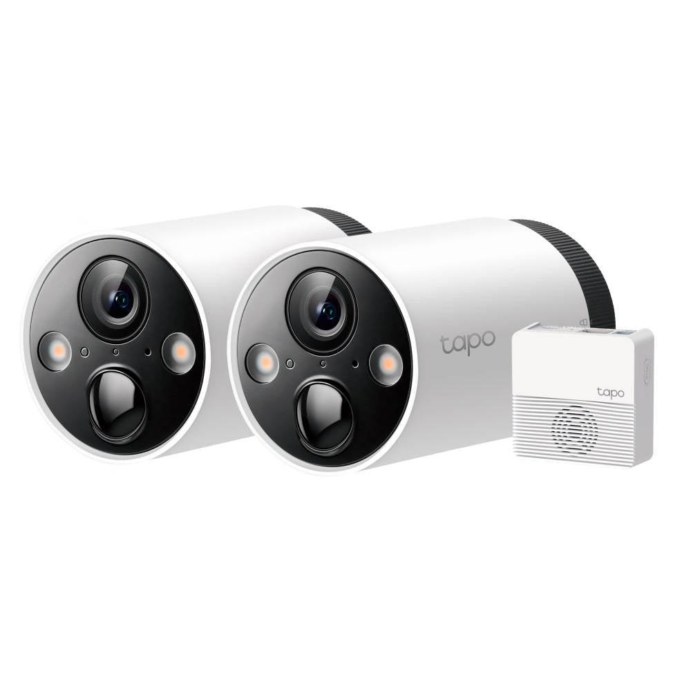 Câmaras de Segurança TP-Link Tapo C420S2 2K Outdoor IP65 Security Wi-Fi + Hub