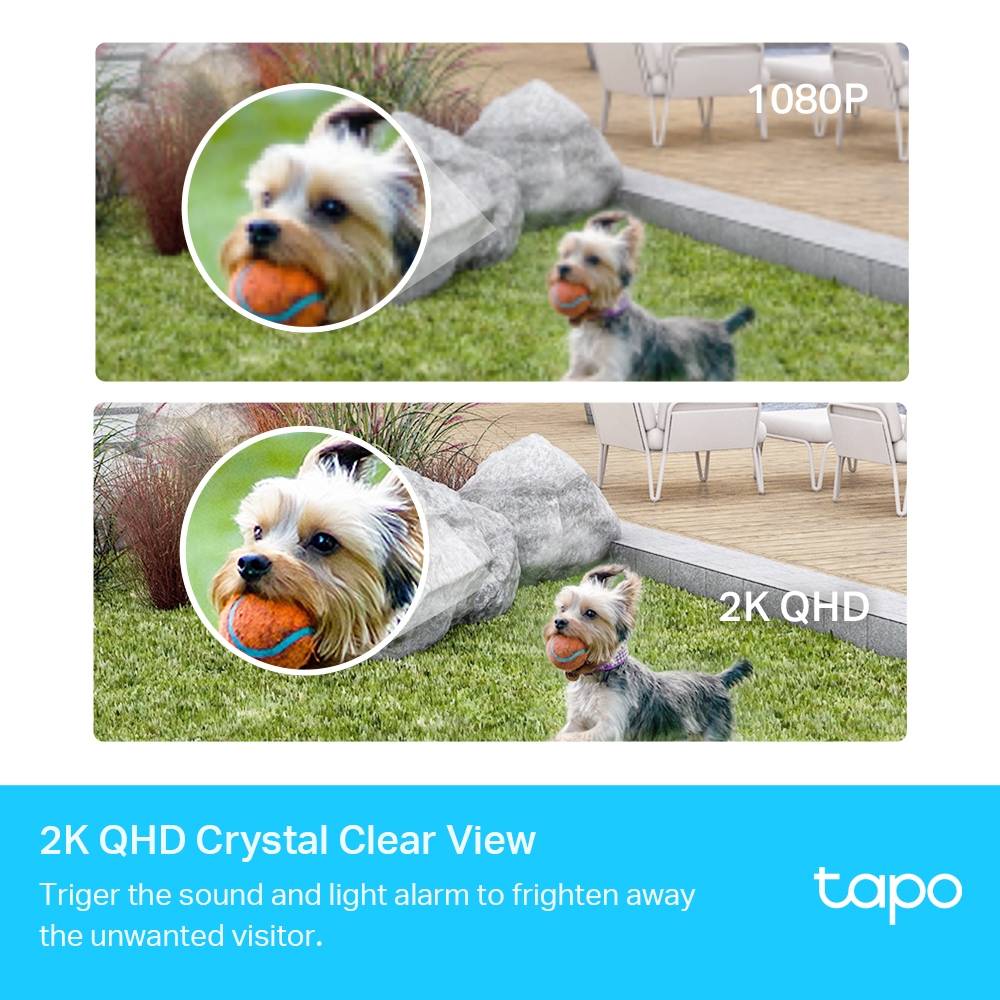 Câmaras de Segurança TP-Link Tapo C420S2 2K Outdoor IP65 Security Wi-Fi + Hub
