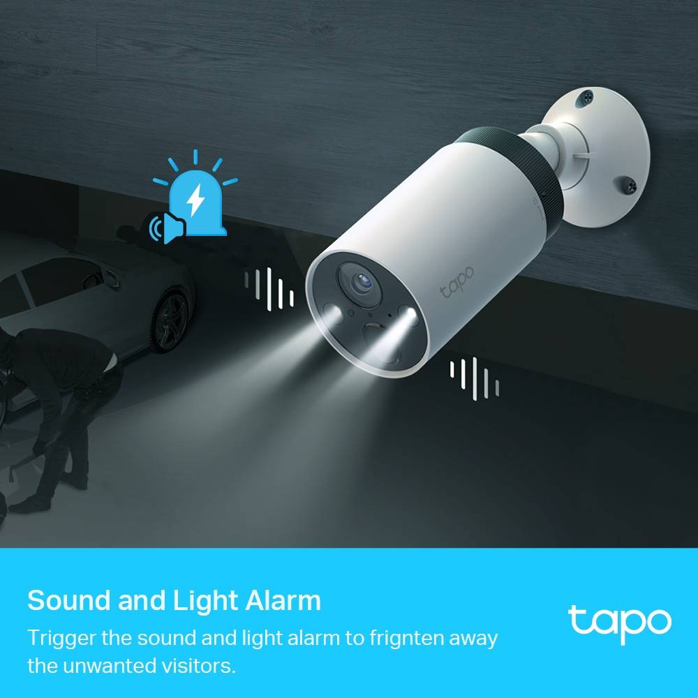 Câmaras de Segurança TP-Link Tapo C420S2 2K Outdoor IP65 Security Wi-Fi + Hub