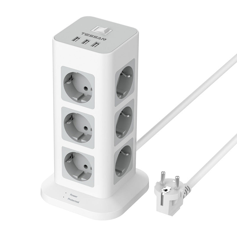 Tessan TS-TPS04-DE power strip (white)_0