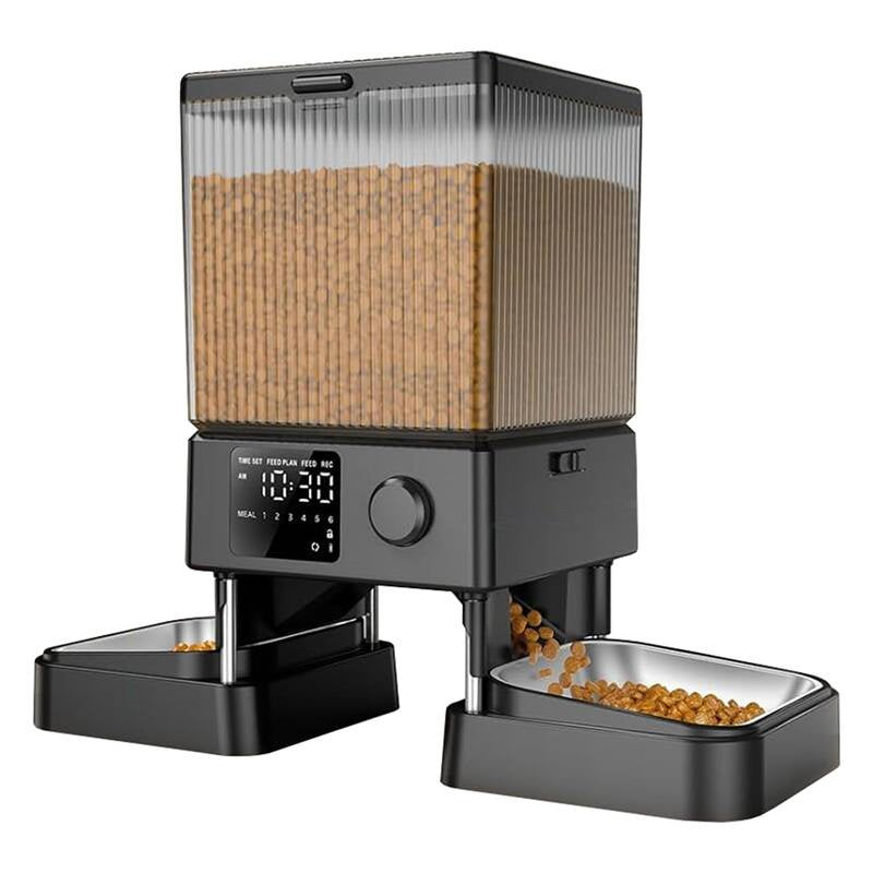 Oneisall dual automatic pet food dispenser without WIFI_0