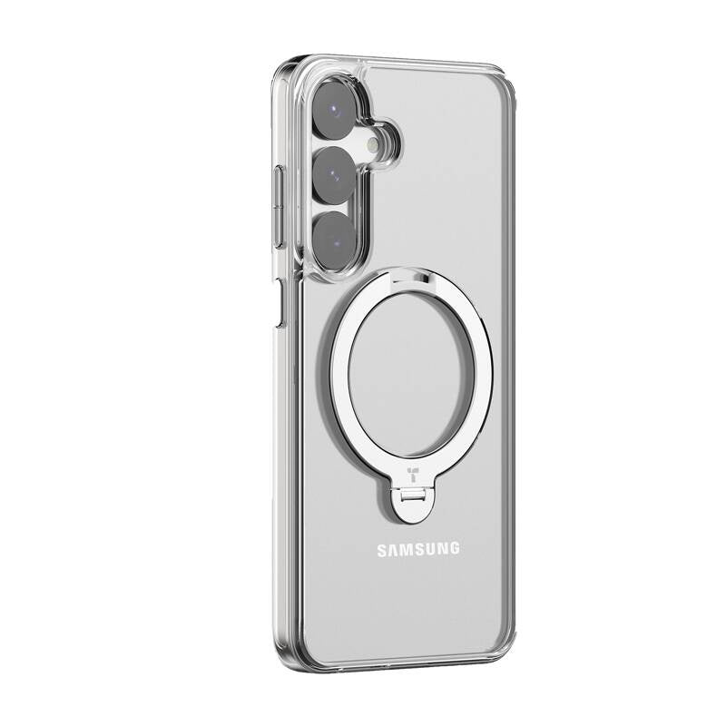 Torras Ostand Spin Series phone case for Samsung S25 (transparent)_1