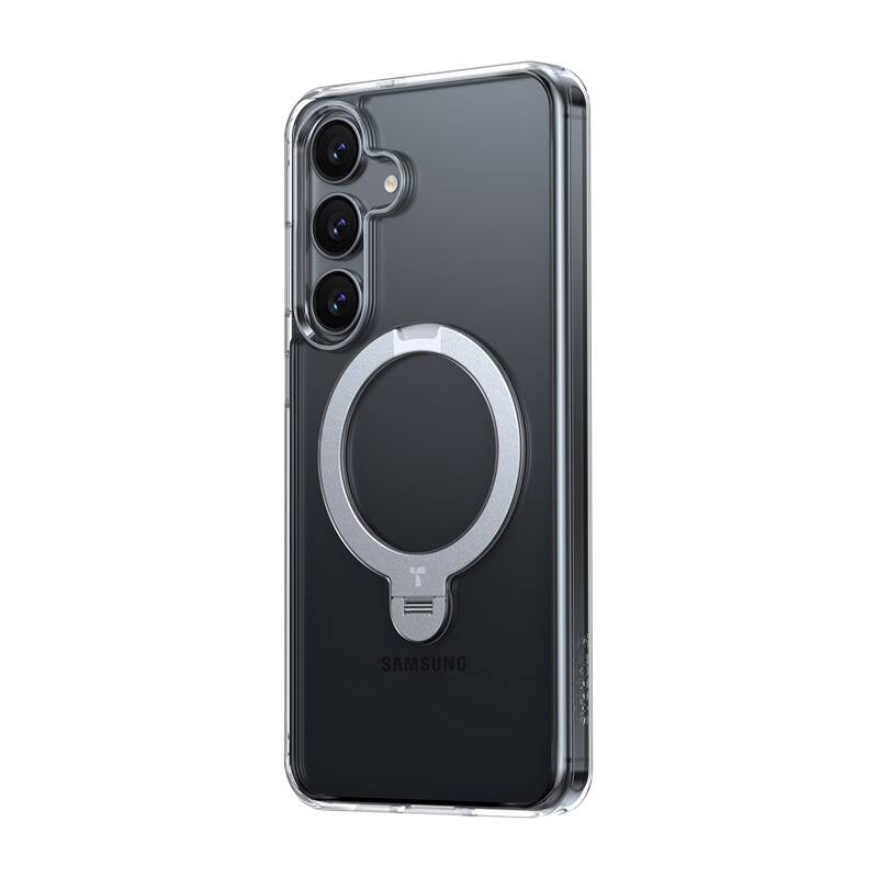 Torras Ostand Spin Series phone case for Samsung S25 (transparent)_2