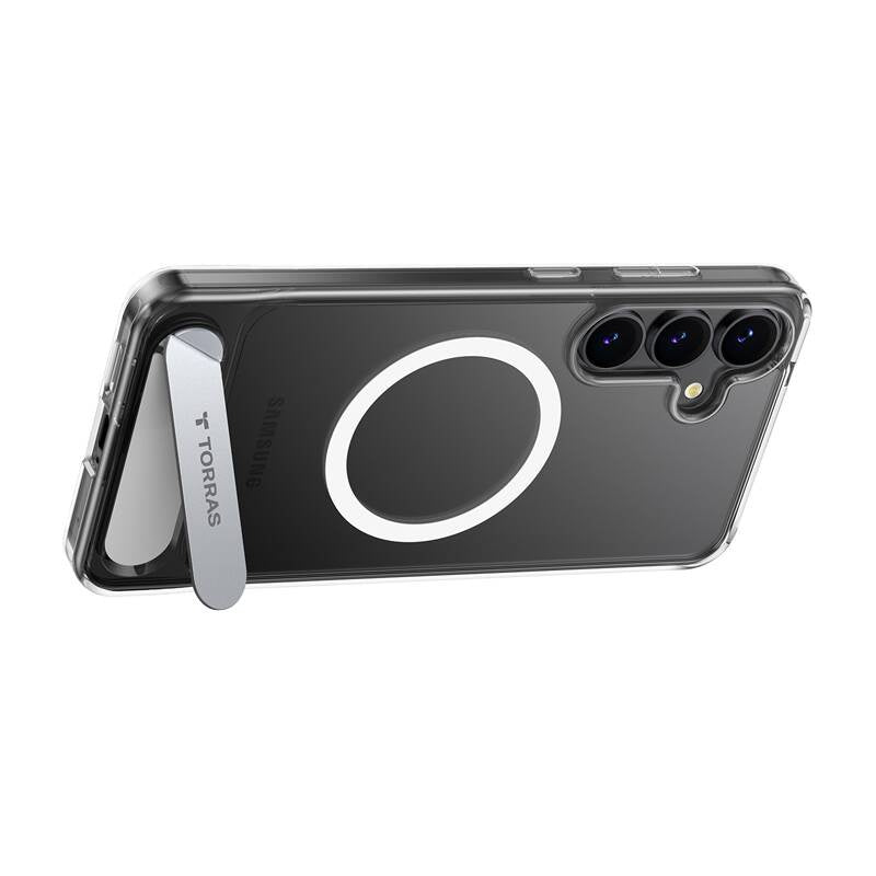 Torras Pstand Series phone case for Samsung S25 (transparent)_1