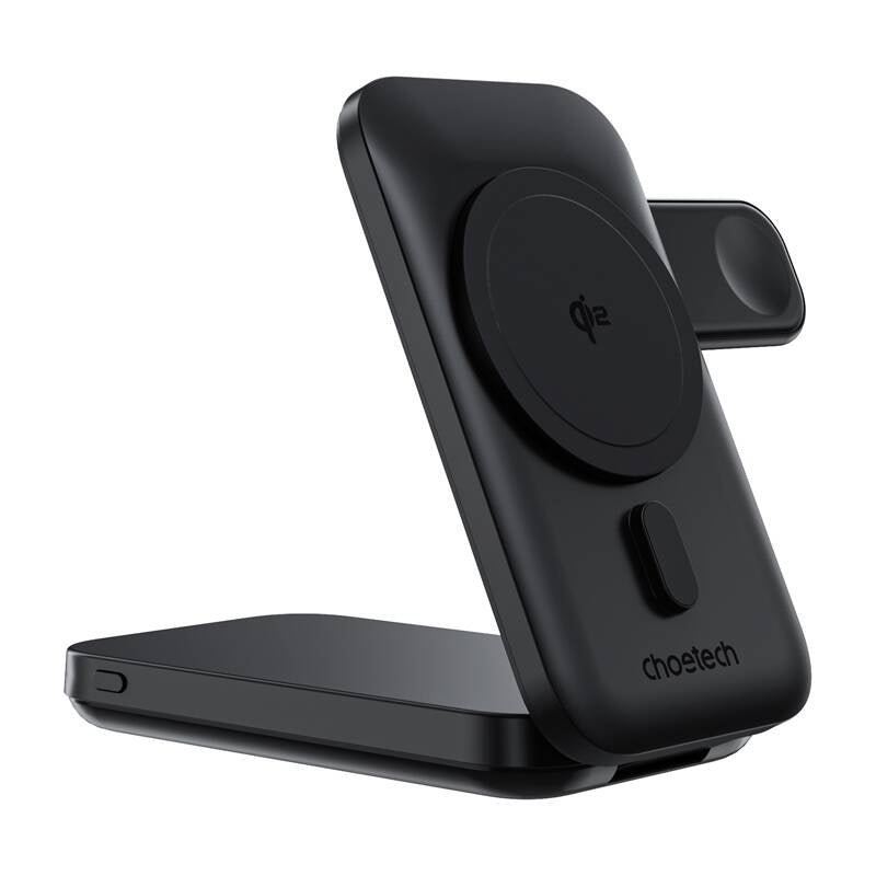 3in1 Mag Charger Holder Choetech B750 10000mAh Qi2 (Black)_2