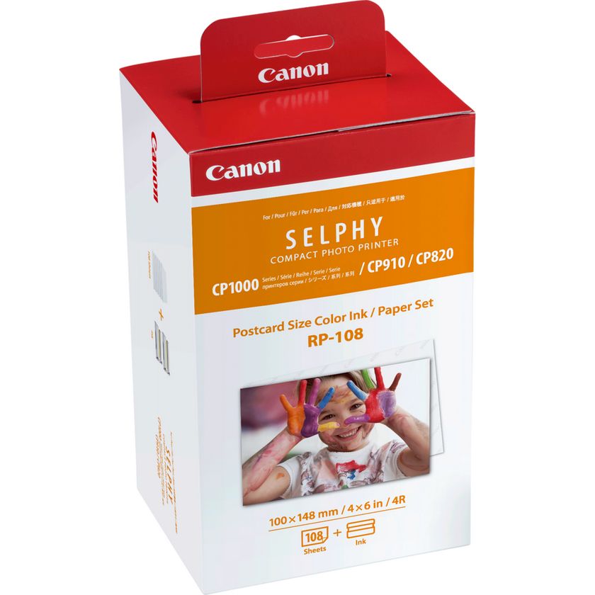 Cartucho de Tinta Original Canon RP-108 Multipack/ Tricolor + Papel Fotográfico_1