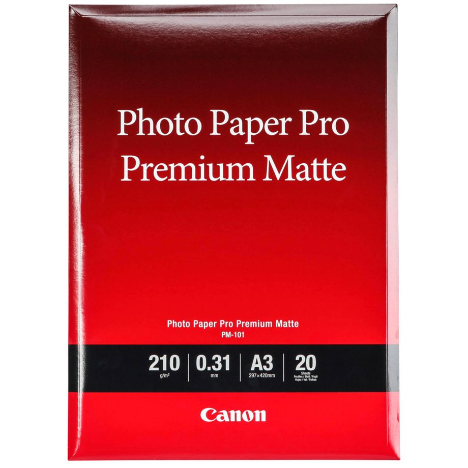 Papel Fotográfico Canon PM-101 Pro / Matte A3 / 20 Folhas / 210 g / 8657B006_0