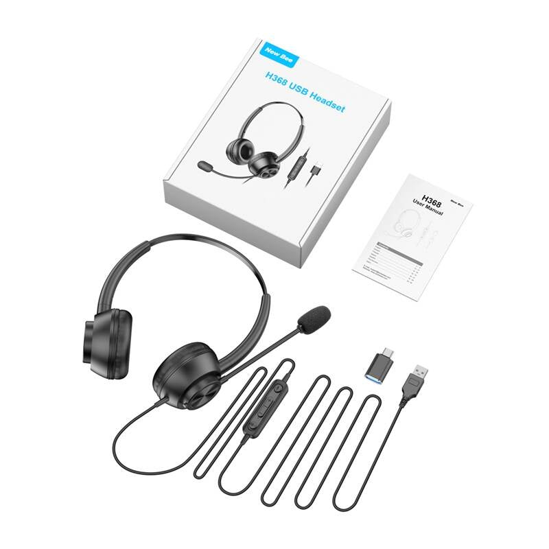 Wired headset with microphone New Bee H368_1