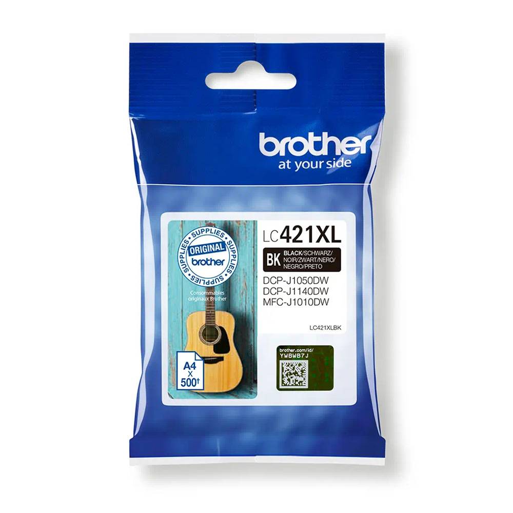 Cartucho de Tinta Original Negro Brother LC421XLBK / 1 Peça