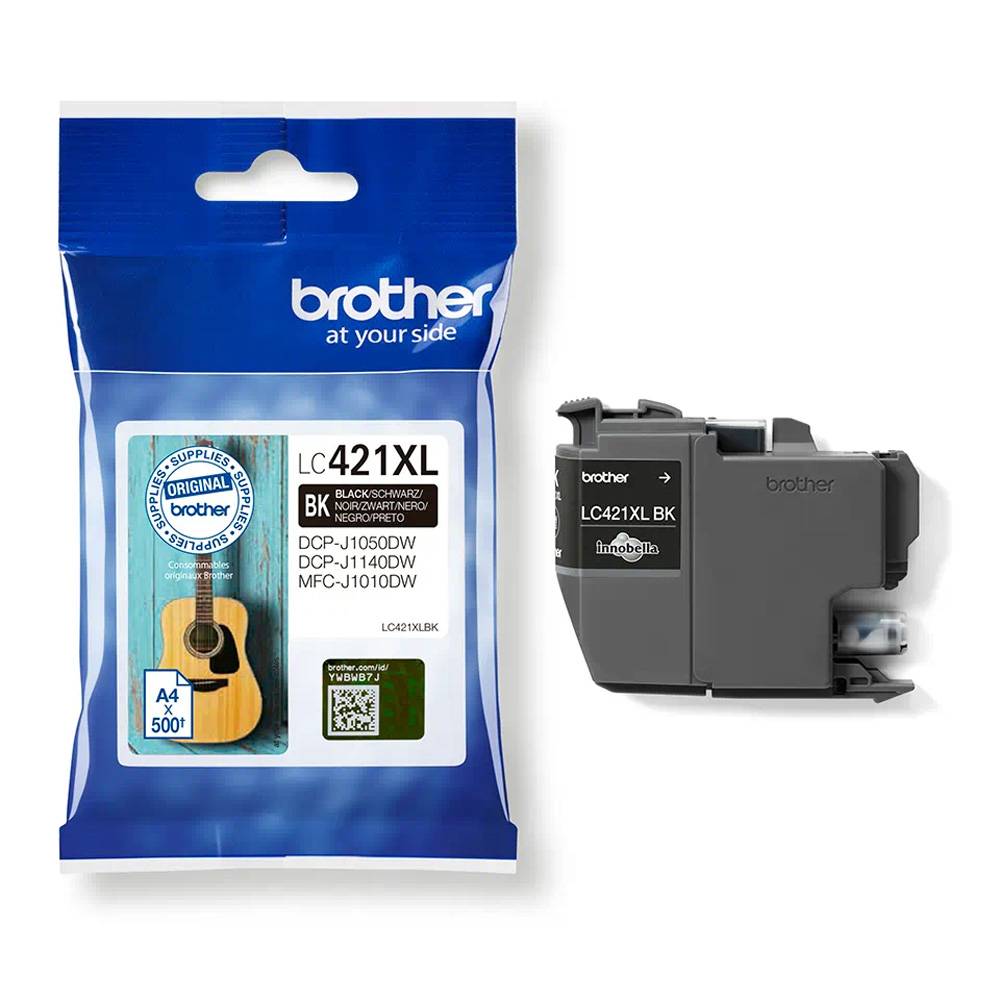 Cartucho de Tinta Original Negro Brother LC421XLBK / 1 Peça