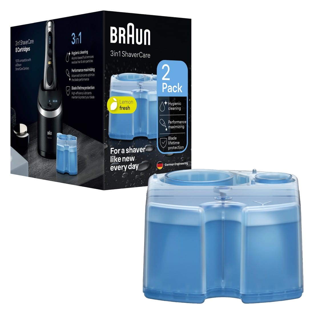 Cápsula de limpeza Braun Clean & Renew CCR 2 (embalagem com 2 unidades)