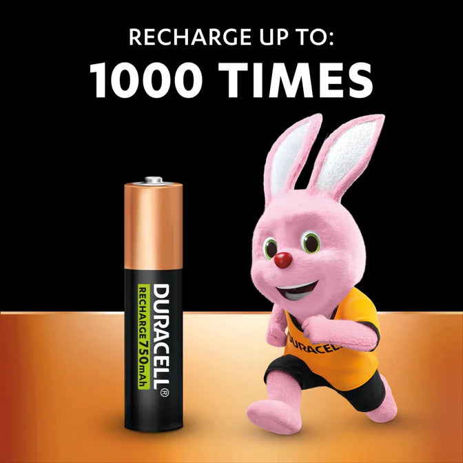 Duracell Blister Pilhas Recarregáveis HR03 AAA 750 MAH 4 Uni.