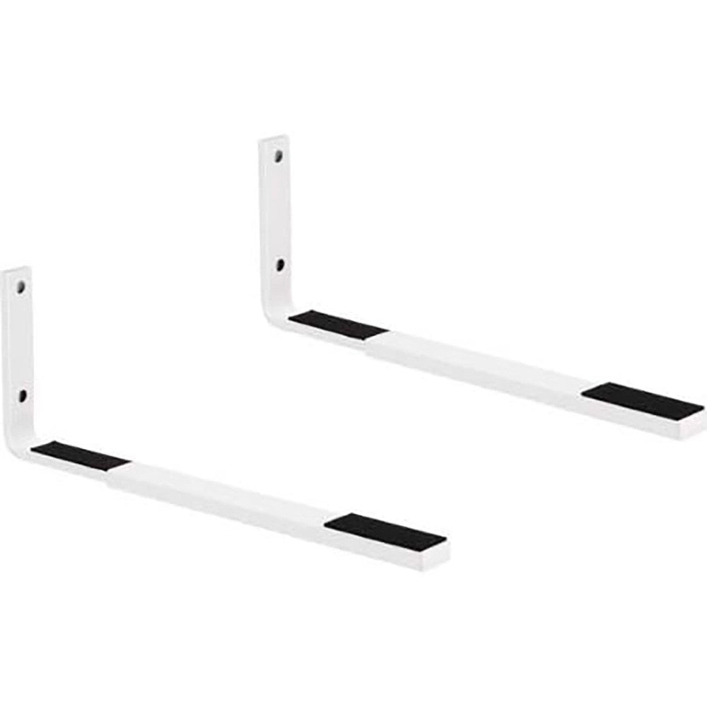 Suporte de parede micro-ondas, branco, braços ajustáveis 31-42 cm, carga máx. 25 kg_0