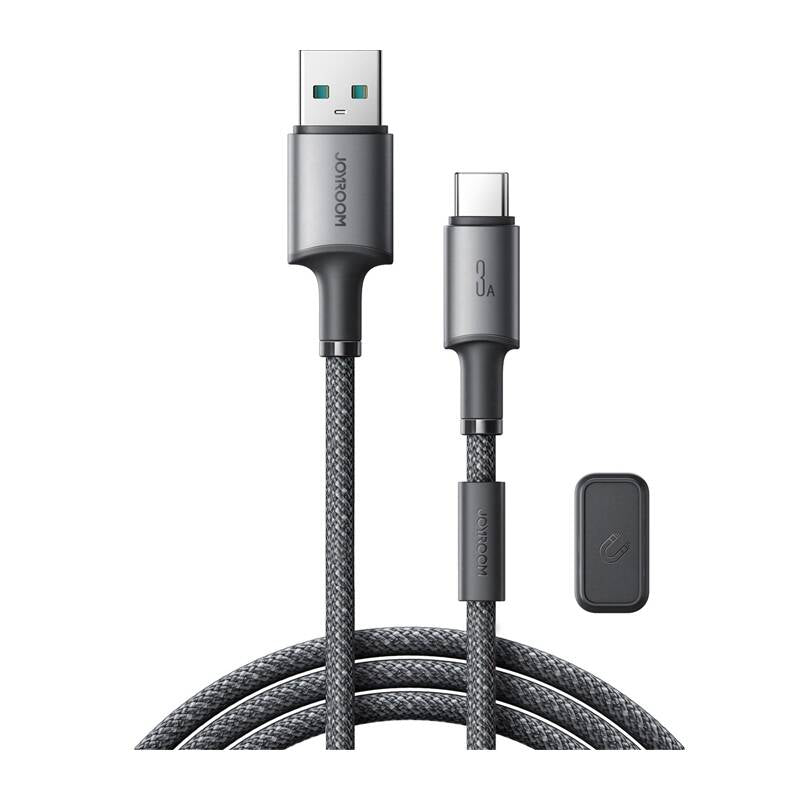 Joyroom S-A50 Unlimited Series 3A USB-A - USB-C Cable with Magnetic Organizer 1.2m - Gray_1