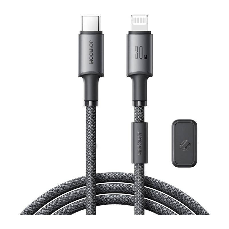 Joyroom S-A50 Unlimited Series 60W USB-C - Lightning Cable with Magnetic Organizer 1.2m - Gray_1