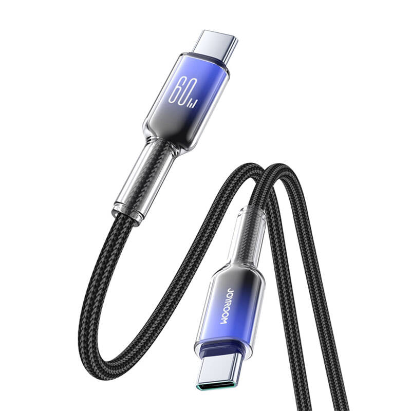 Joyroom S-A42 Crystal-Clear Series 60W USB-C - USB-C cable 1.2m - black_3