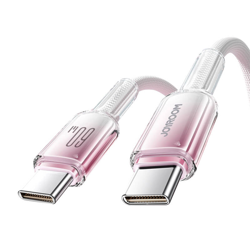 Joyroom S-A42 Crystal-Clear Series 60W USB-C - USB-C cable 1.2m - white_1