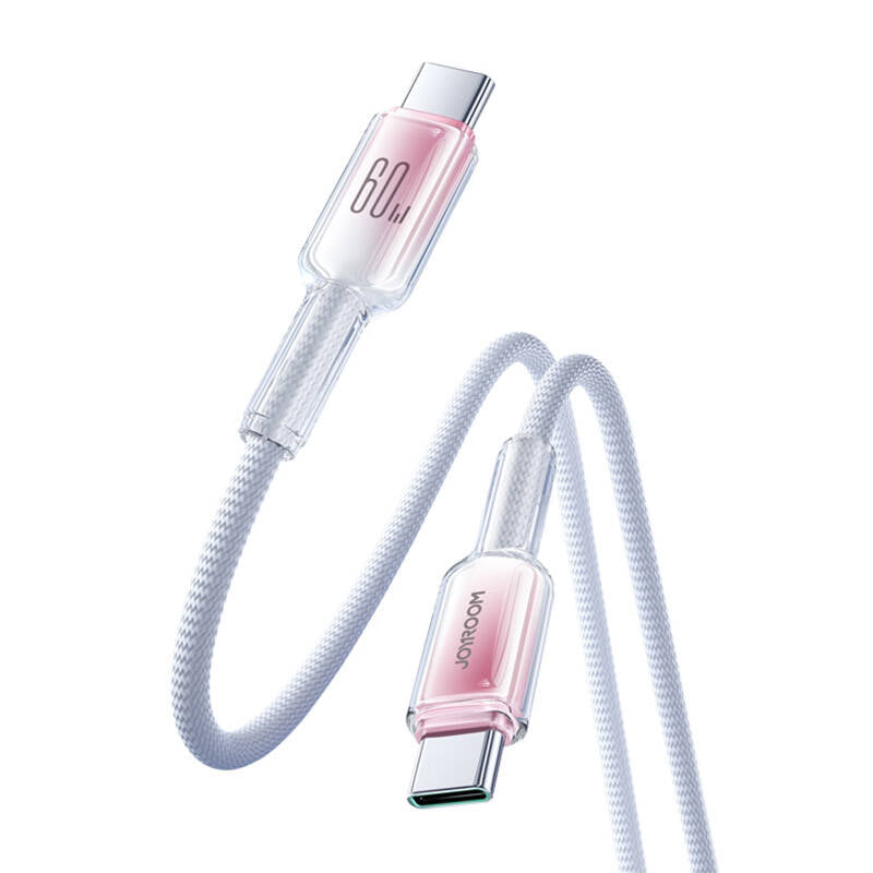 Joyroom S-A42 Crystal-Clear Series 60W USB-C - USB-C cable 1.2m - white_3