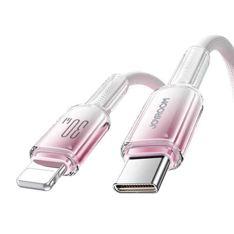 Joyroom S-A42 Crystal-Clear Series 30W USB-C - Lightning cable 1.2m - white_1