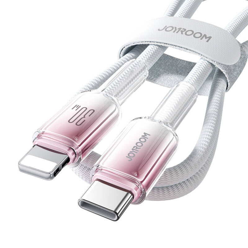 Joyroom S-A42 Crystal-Clear Series 30W USB-C - Lightning cable 1.2m - white_5