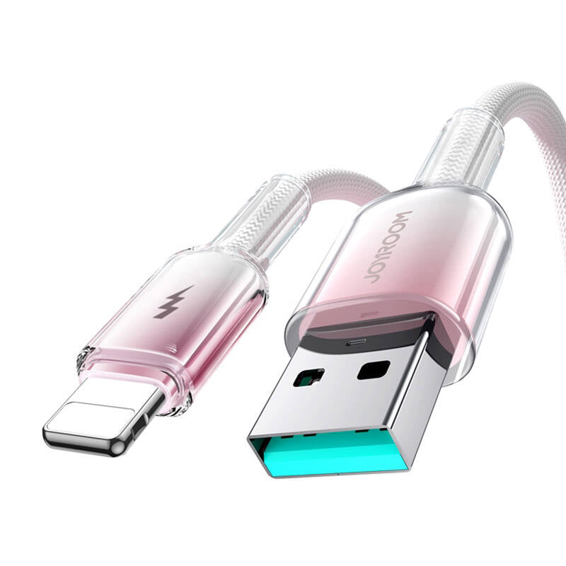 Joyroom S-A42 Crystal-Clear Series 3A USB-A - Lightning cable 1.2m - white_1