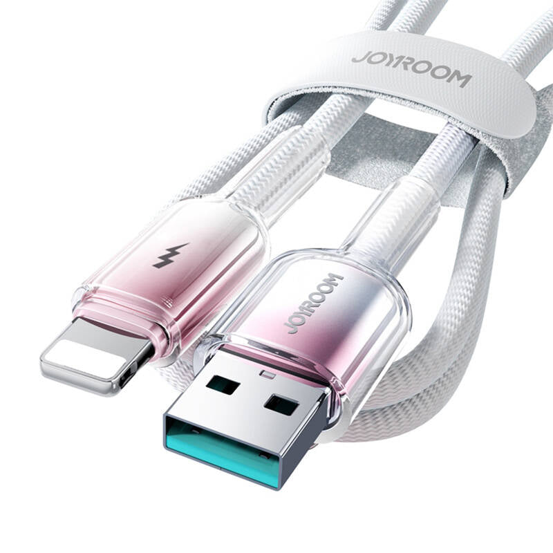 Joyroom S-A42 Crystal-Clear Series 3A USB-A - Lightning cable 1.2m - white_5