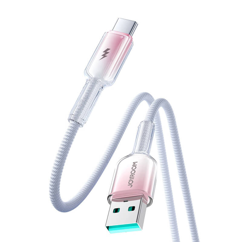 Joyroom S-A42 Crystal-Clear Series 3A USB-A - USB-C cable 1.2m - white_3
