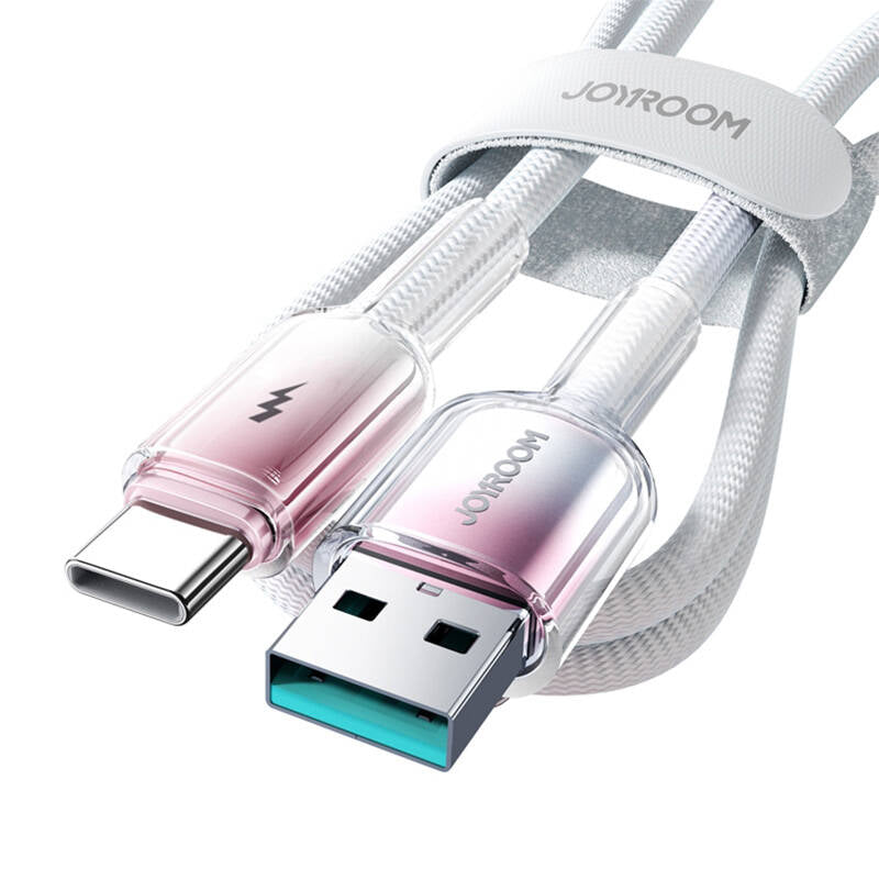Joyroom S-A42 Crystal-Clear Series 3A USB-A - USB-C cable 1.2m - white_5