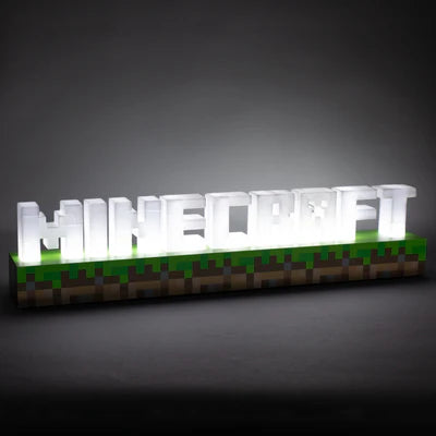 Candeeiro Luz de Secretária Minecraft Logo