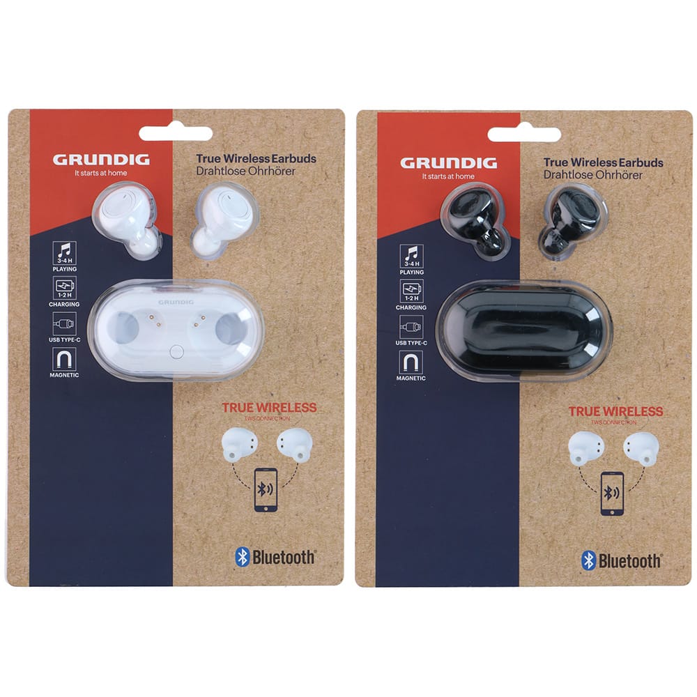 Fones de ouvido bluetooth sem fio com caso, cores sortidas_0