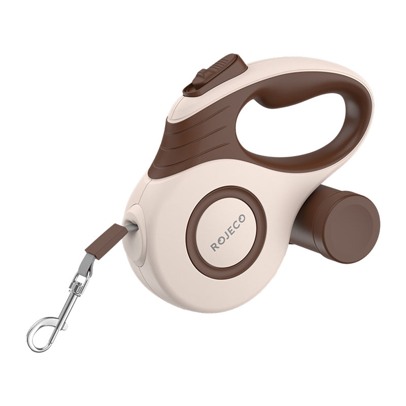 Rojeco A12 5M Automatic Retractable Dog Leash (brown)_0